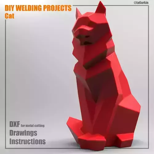 Welding Project Plans Drawings Cat DXF PDF