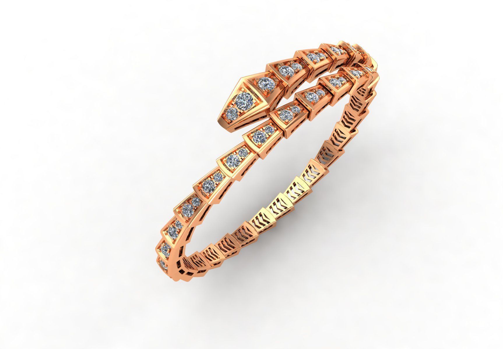 BVL full diamonds bracelet final version 3D print model_2