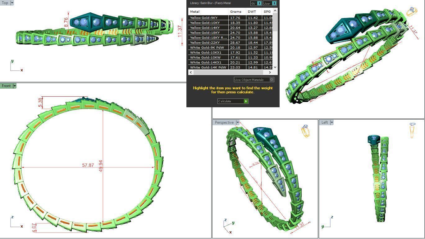 BVL full diamonds bracelet final version 3D print model_4