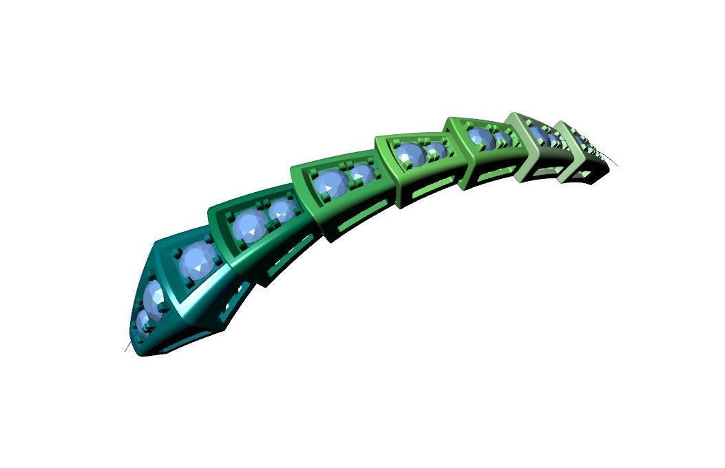 BVL full diamonds bracelet final version 3D print model_8