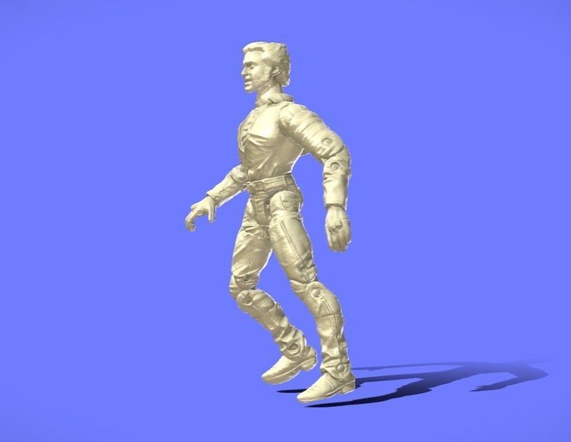 2000s BIKER WOLVERINE FIGURE- 3D SCAN 3D print model_1