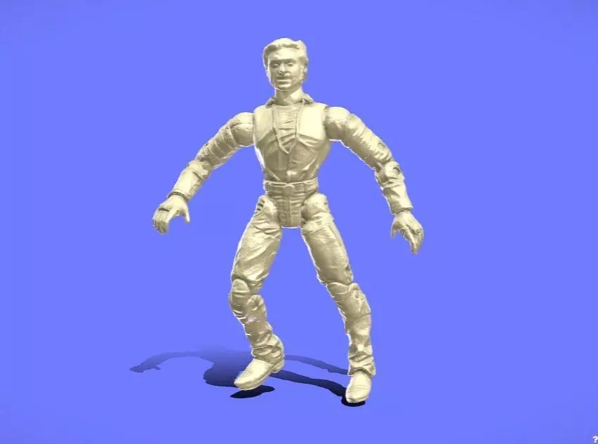 2000s BIKER WOLVERINE FIGURE- 3D SCAN 3D print model_0
