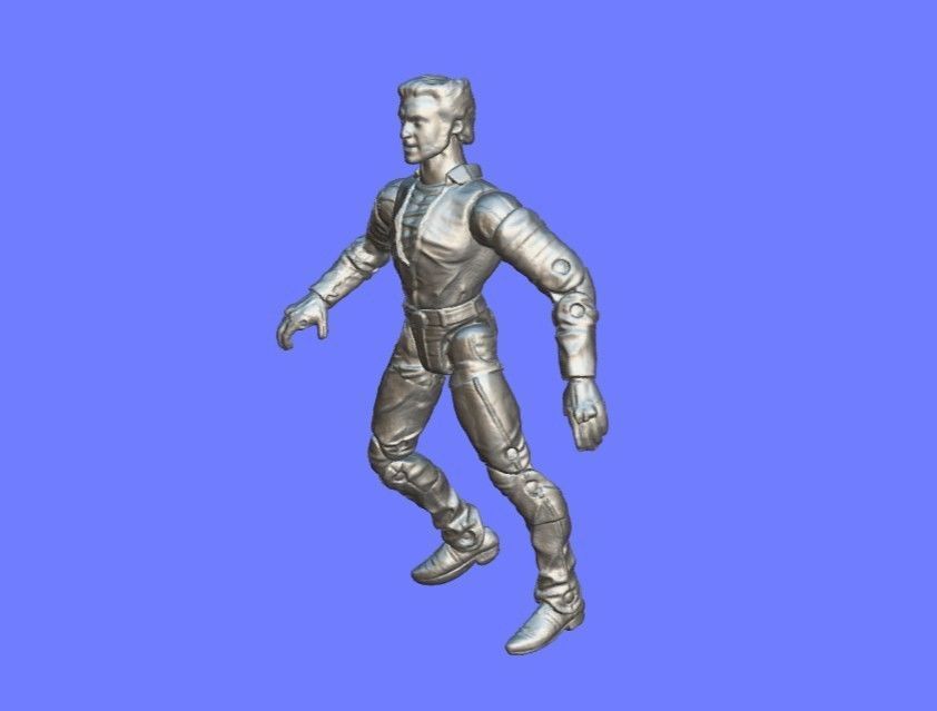 2000s BIKER WOLVERINE FIGURE- 3D SCAN 3D print model_7