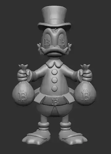 Scrooge McDuck BTC 3D print model