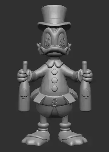 Scrooge McDuck 3D print model