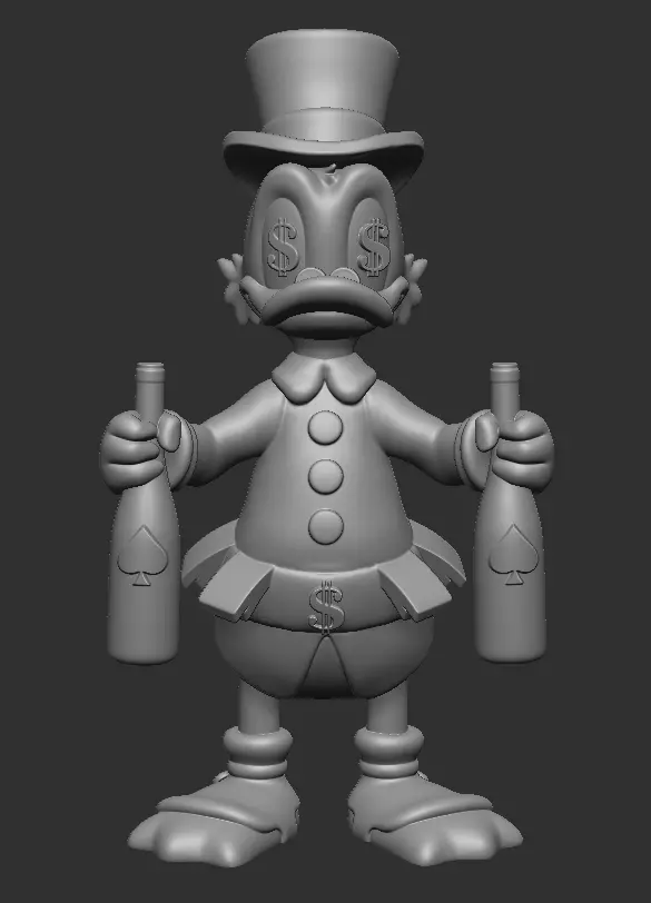 Scrooge McDuck 3D print model_0