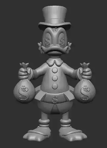 Scrooge McDuck 3D print model