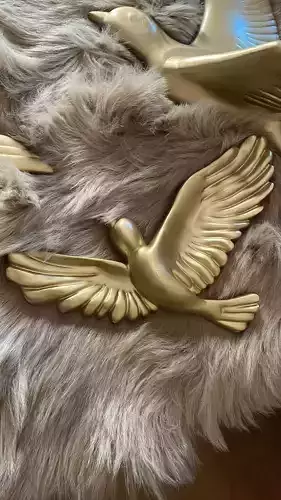 birds low poly wall mounted 3D print model