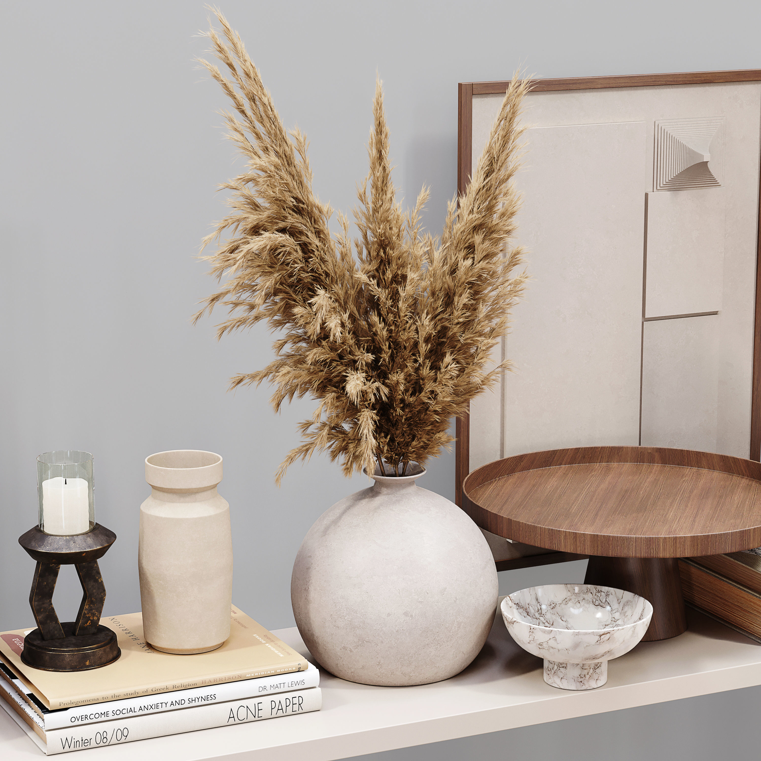 Decorative Set 216 Low-poly 3D model_4