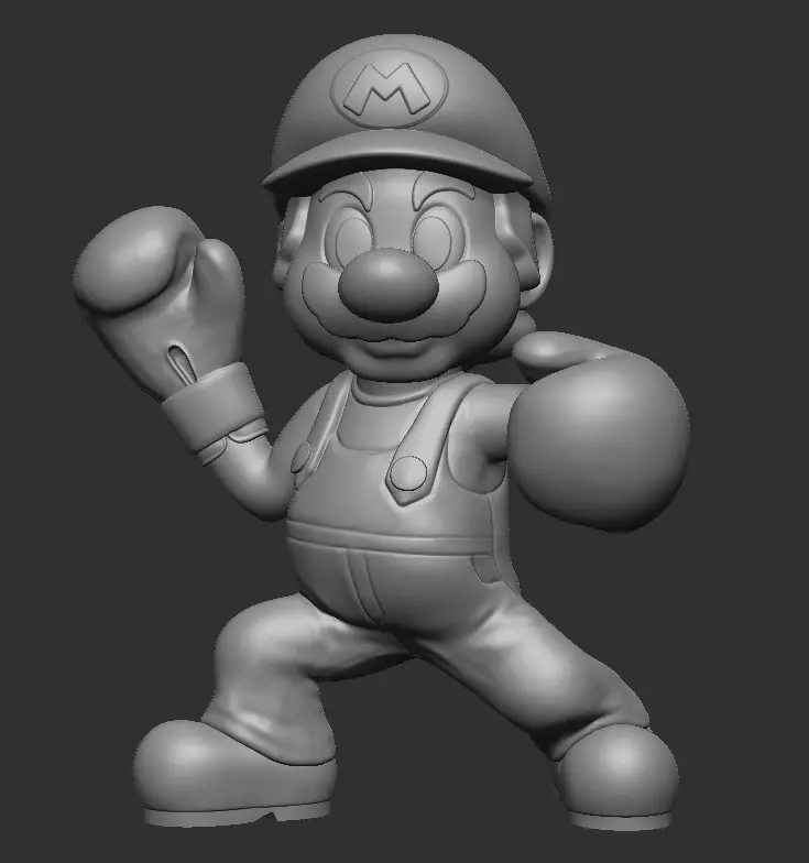 Mario Bros Boxing 3D print model_0