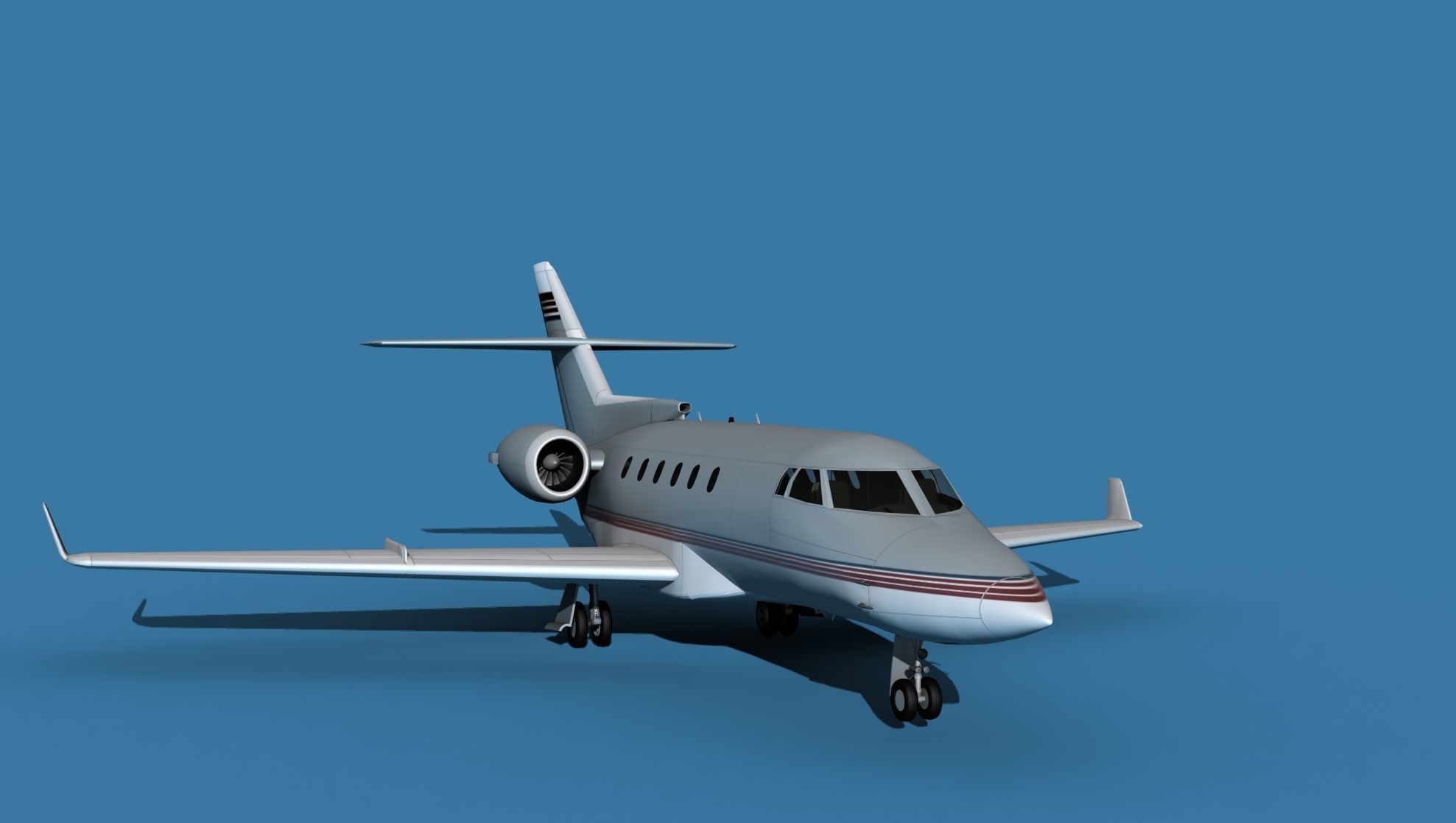 Hawker Siddley 800SR V04 3D model_2
