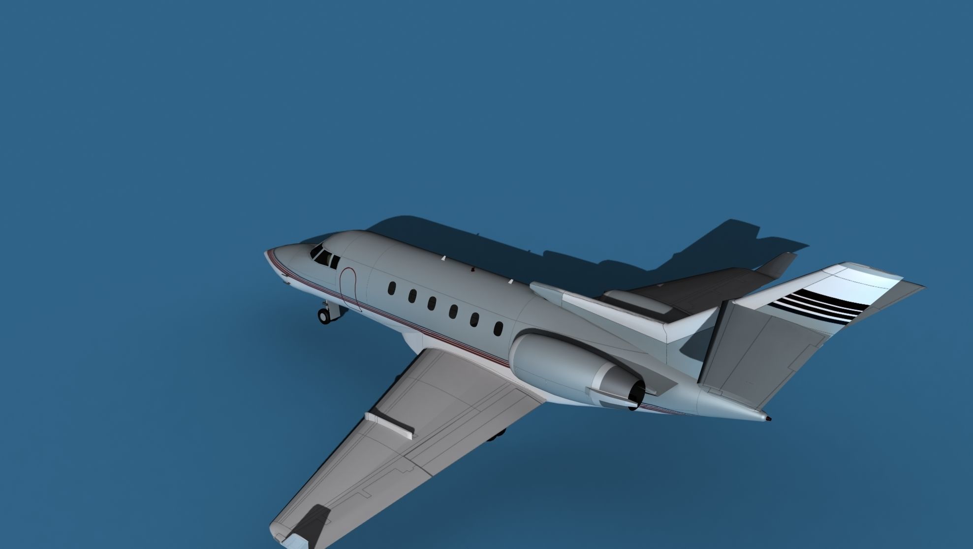Hawker Siddley 800SR V04 3D model_8