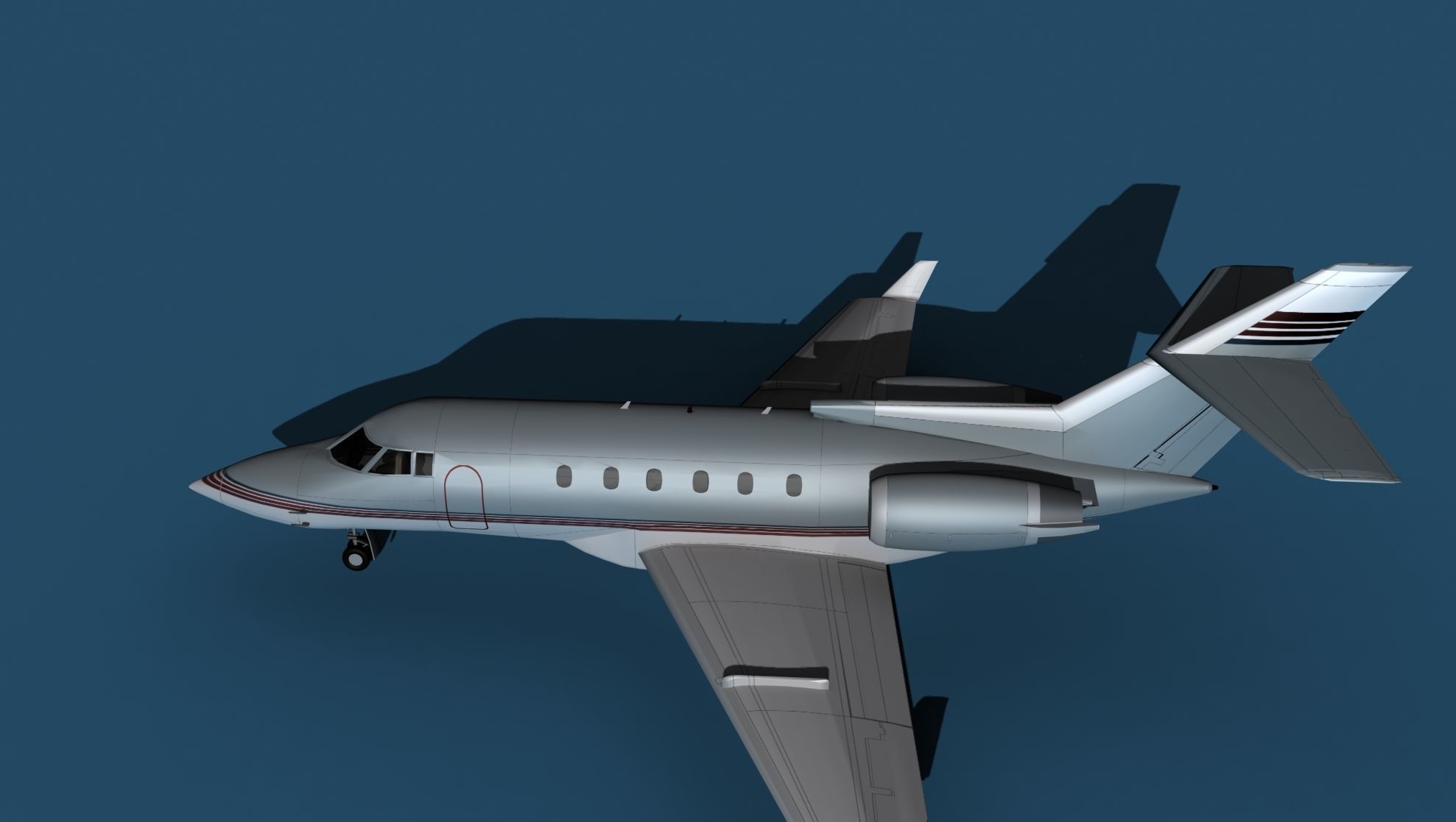 Hawker Siddley 800SR V04 3D model_9