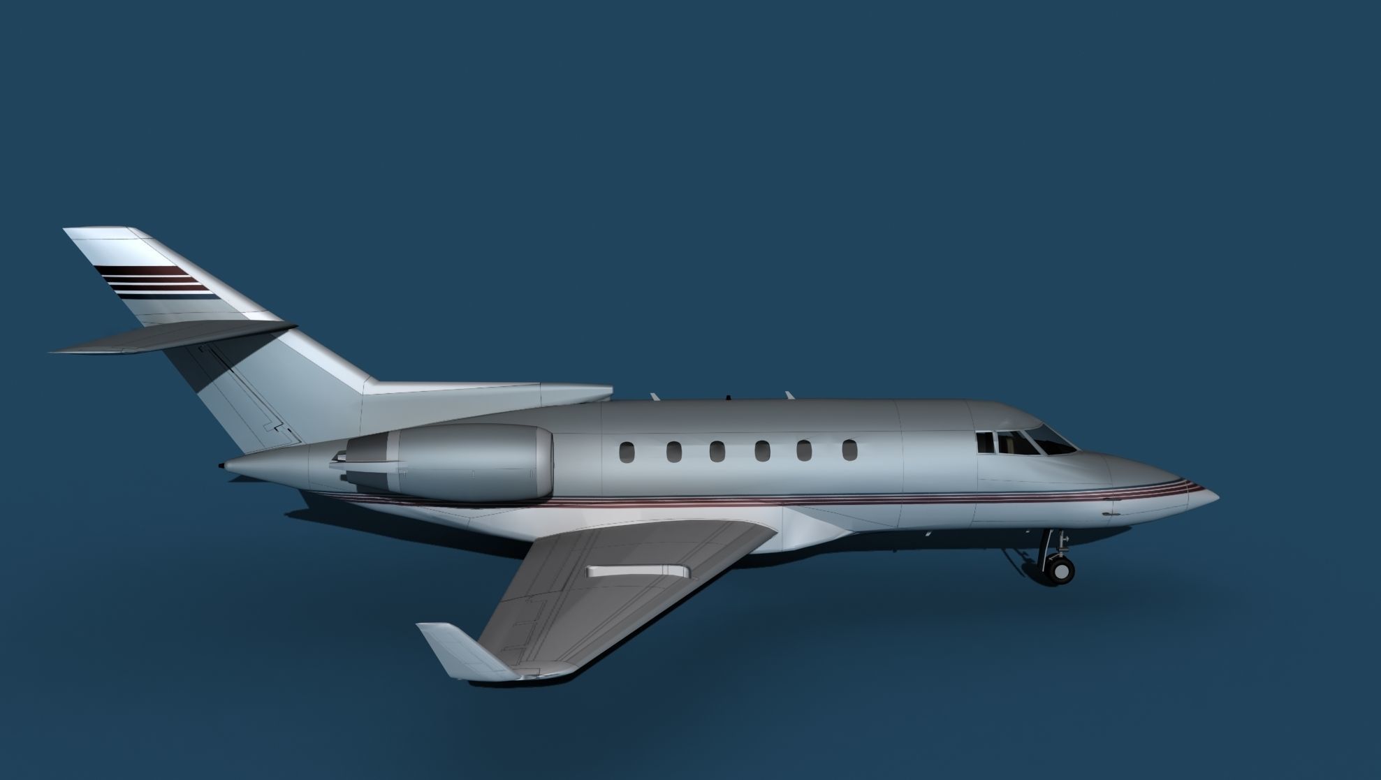 Hawker Siddley 800SR V04 3D model_4