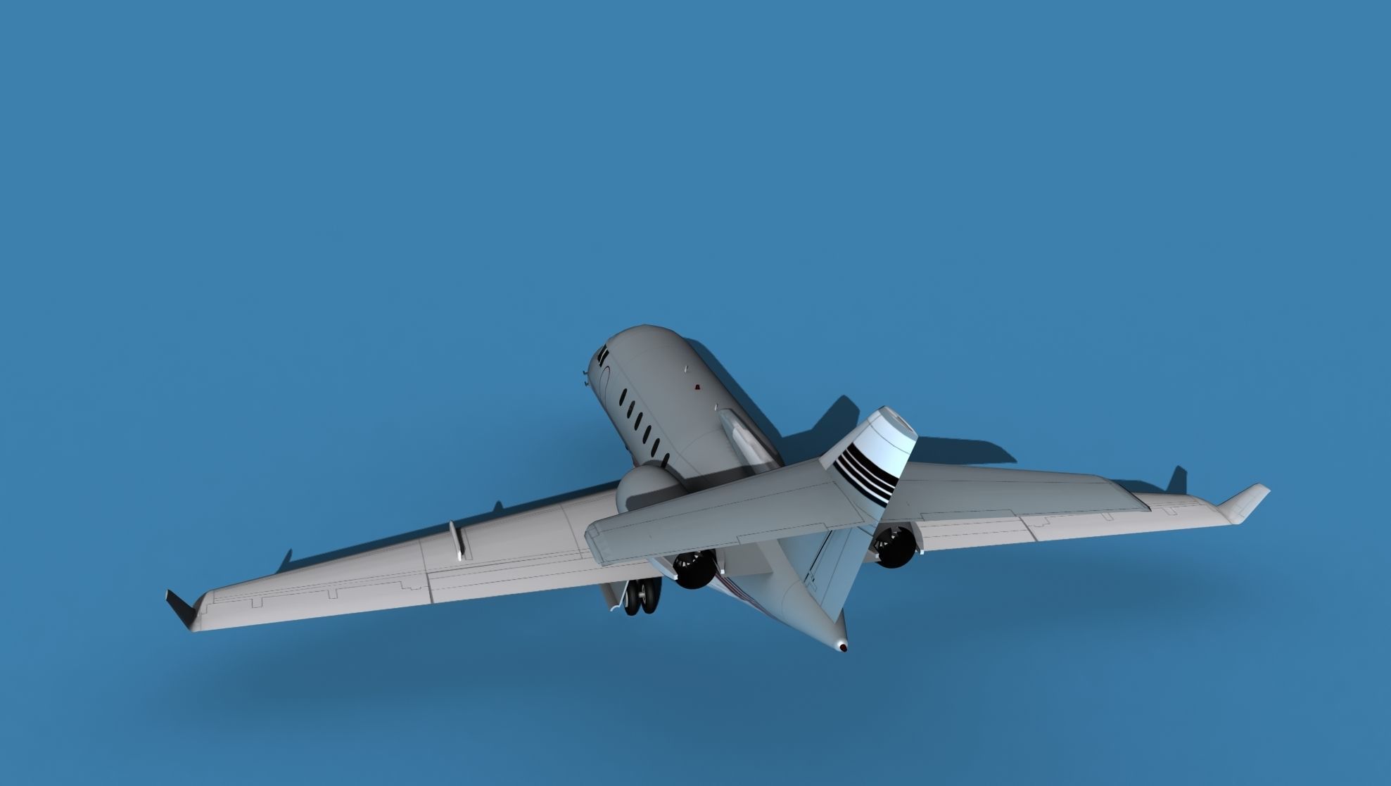 Hawker Siddley 800SR V04 3D model_7