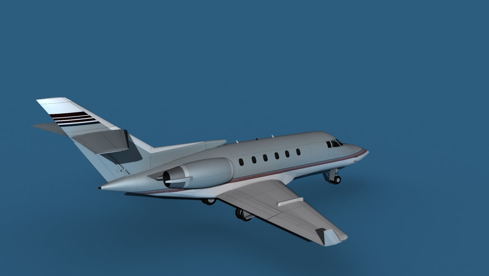 Hawker Siddley 800SR V04 3D model_5