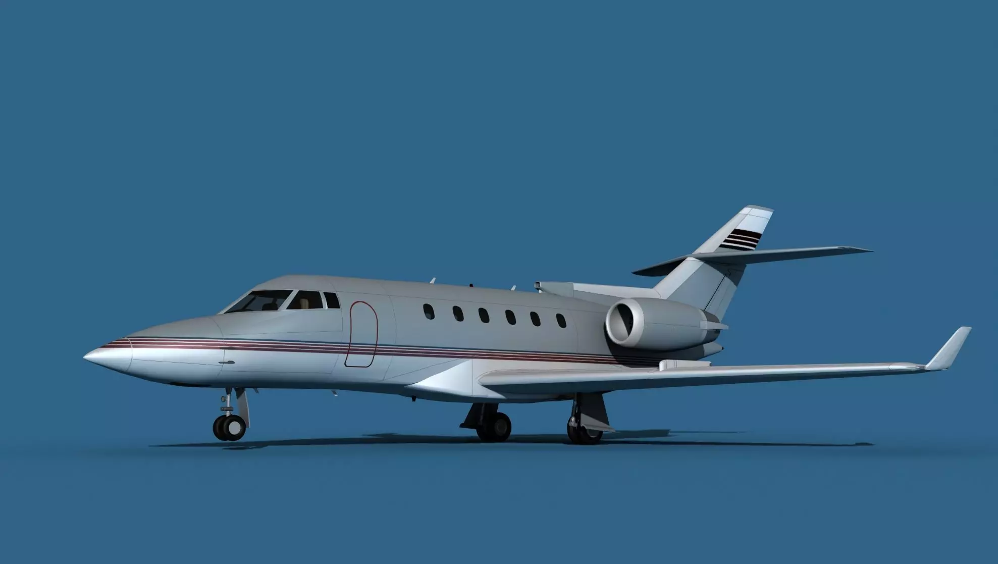 Hawker Siddley 800SR V04 3D model_0