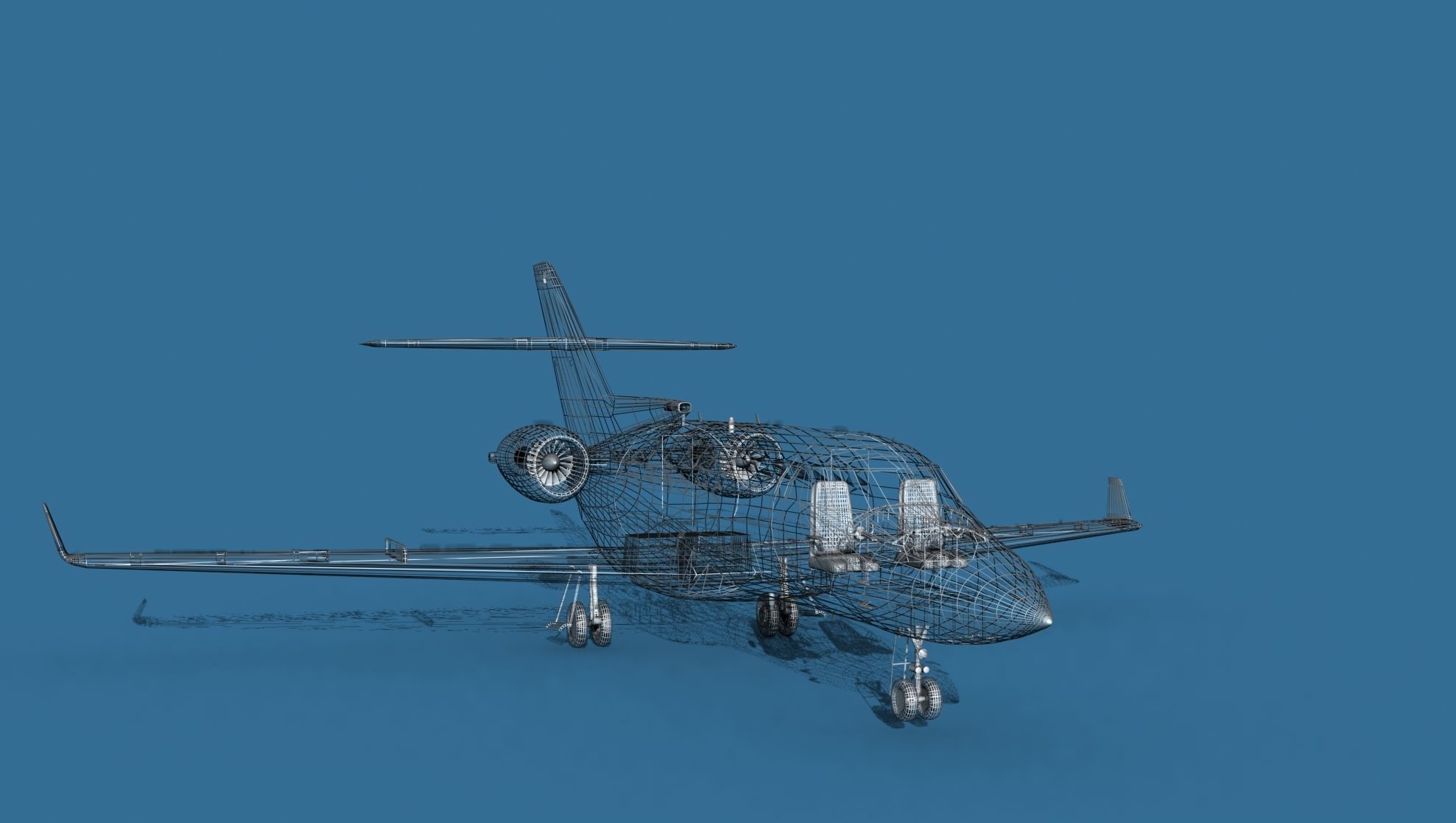 Hawker Siddley 800SR V04 3D model_13