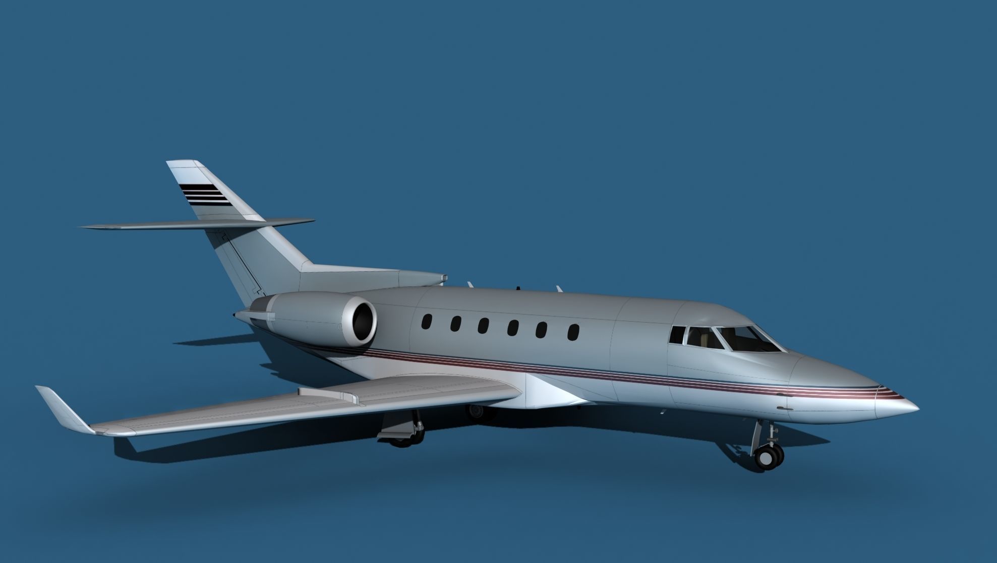 Hawker Siddley 800SR V04 3D model_3