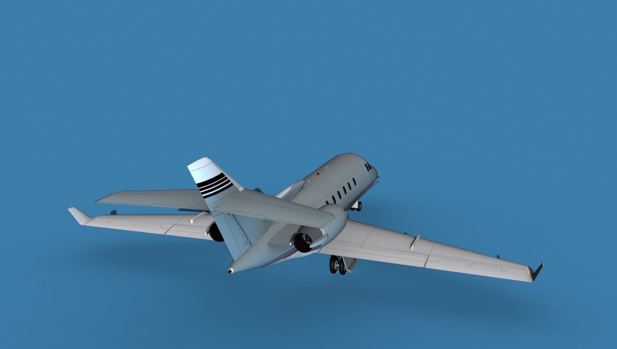 Hawker Siddley 800SR V04 3D model_6