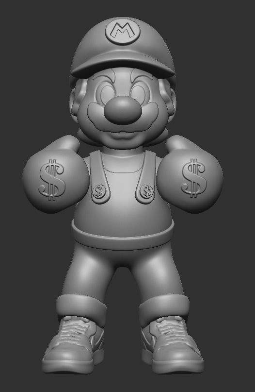 Mario Bros Boxeador Dollar 3D print model_1
