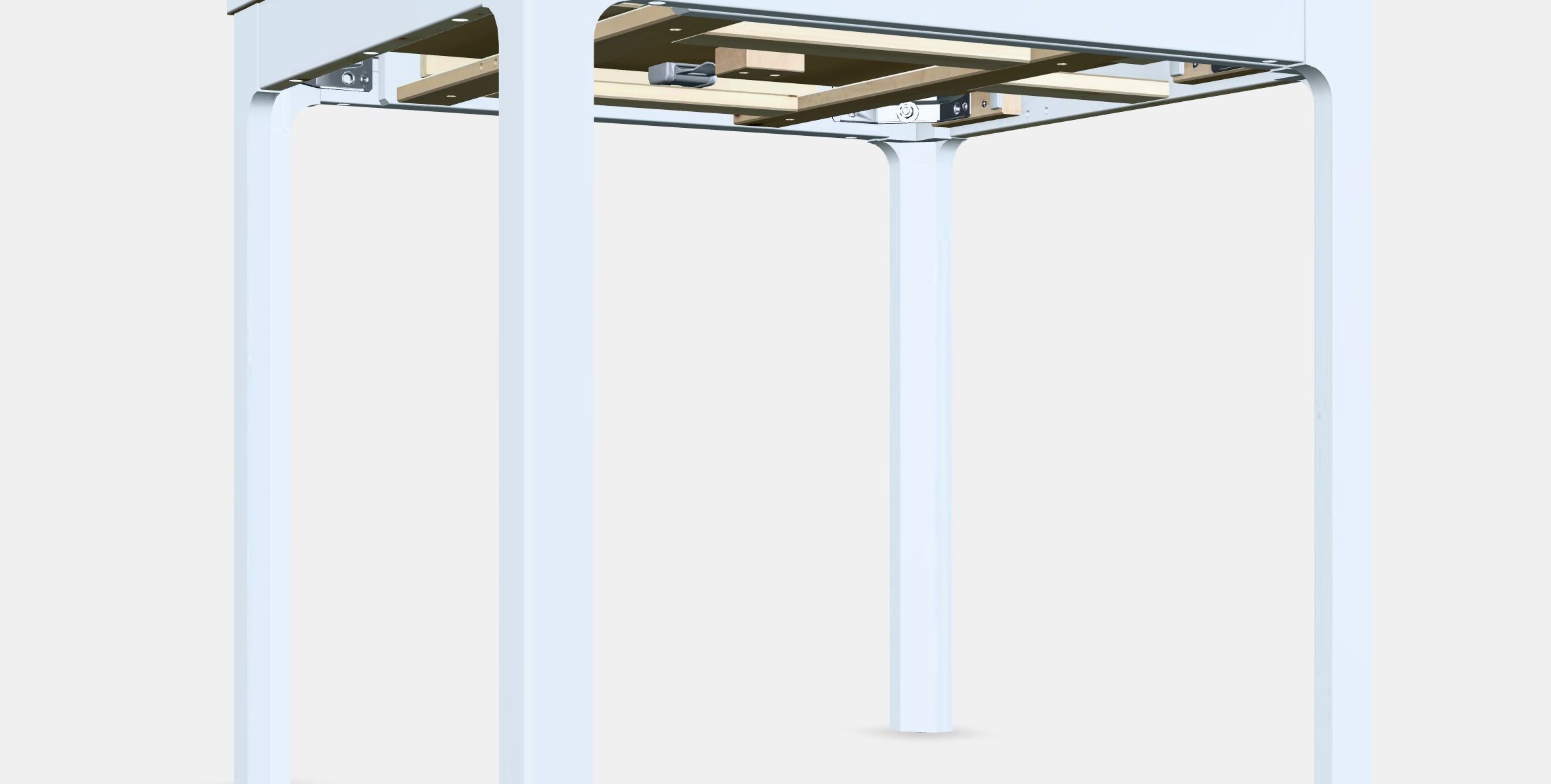 EKEDALEN Extendable table 7 Low-poly 3D model_3