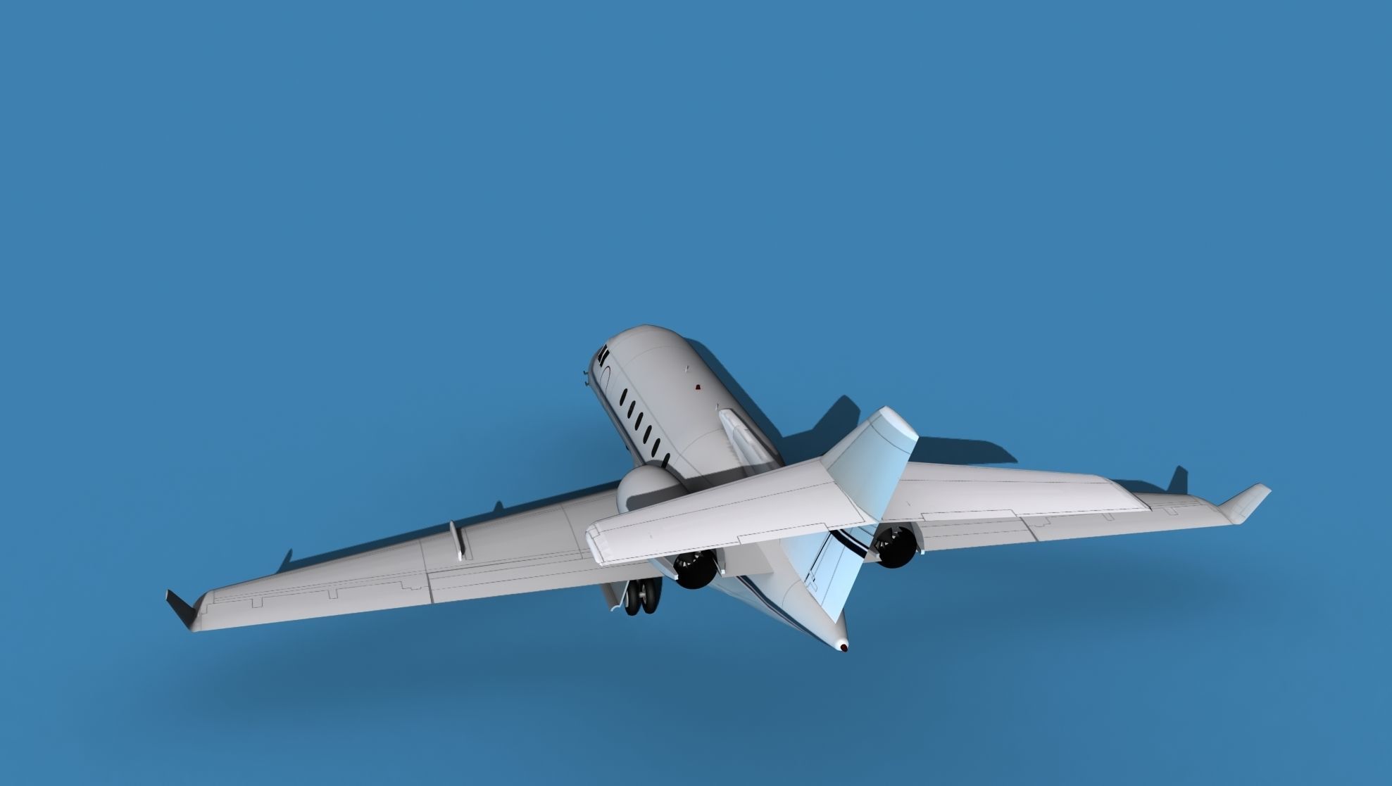 Hawker Siddley 800SR V05 3D model_7