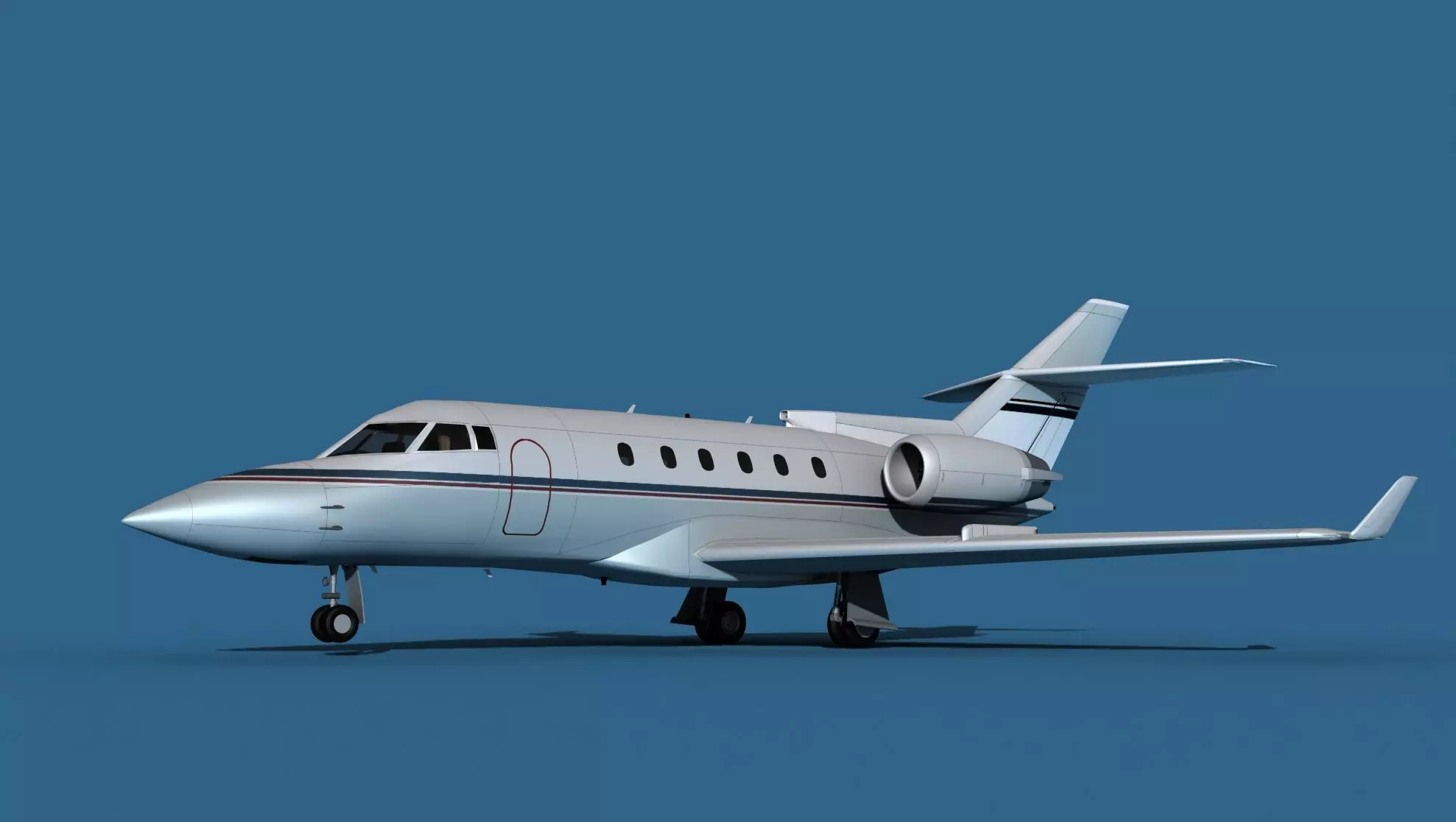 Hawker Siddley 800SR V05 3D model_0