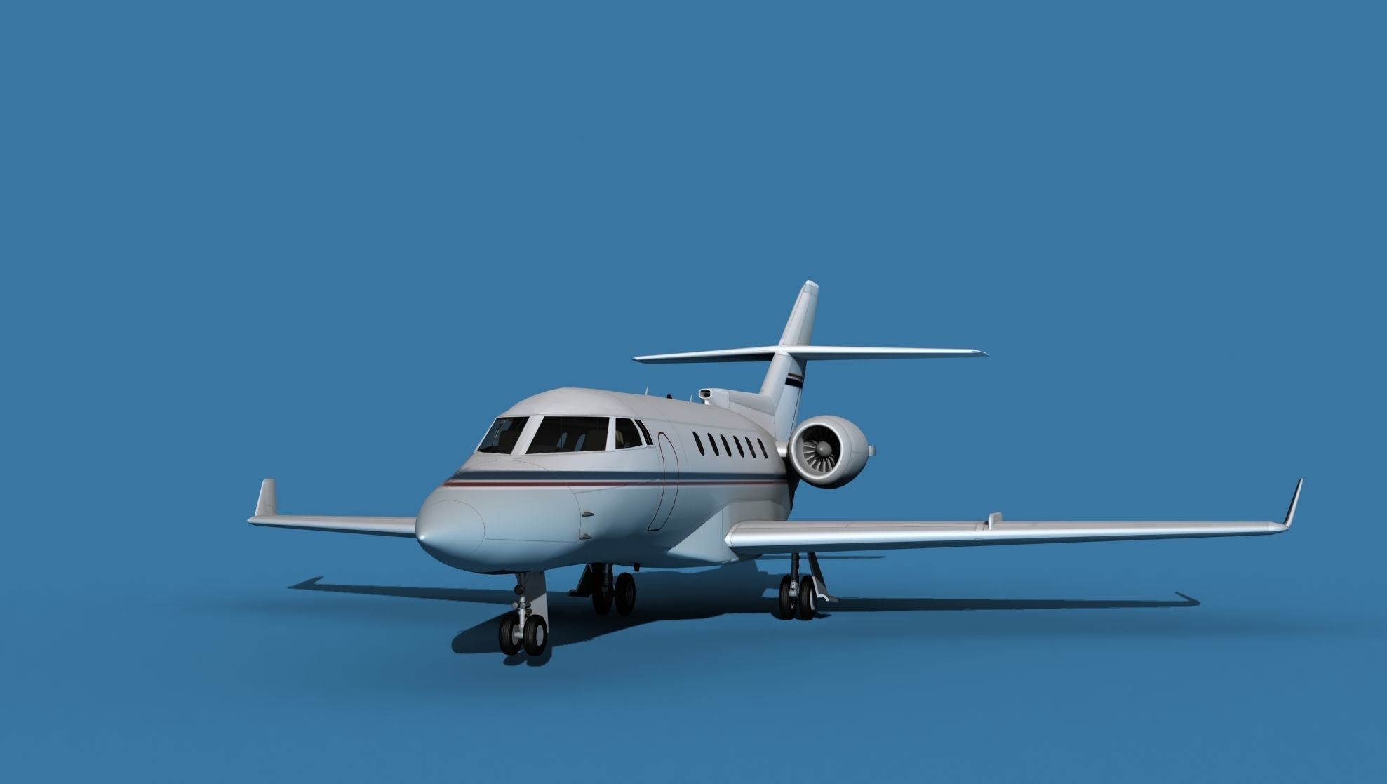 Hawker Siddley 800SR V05 3D model_1