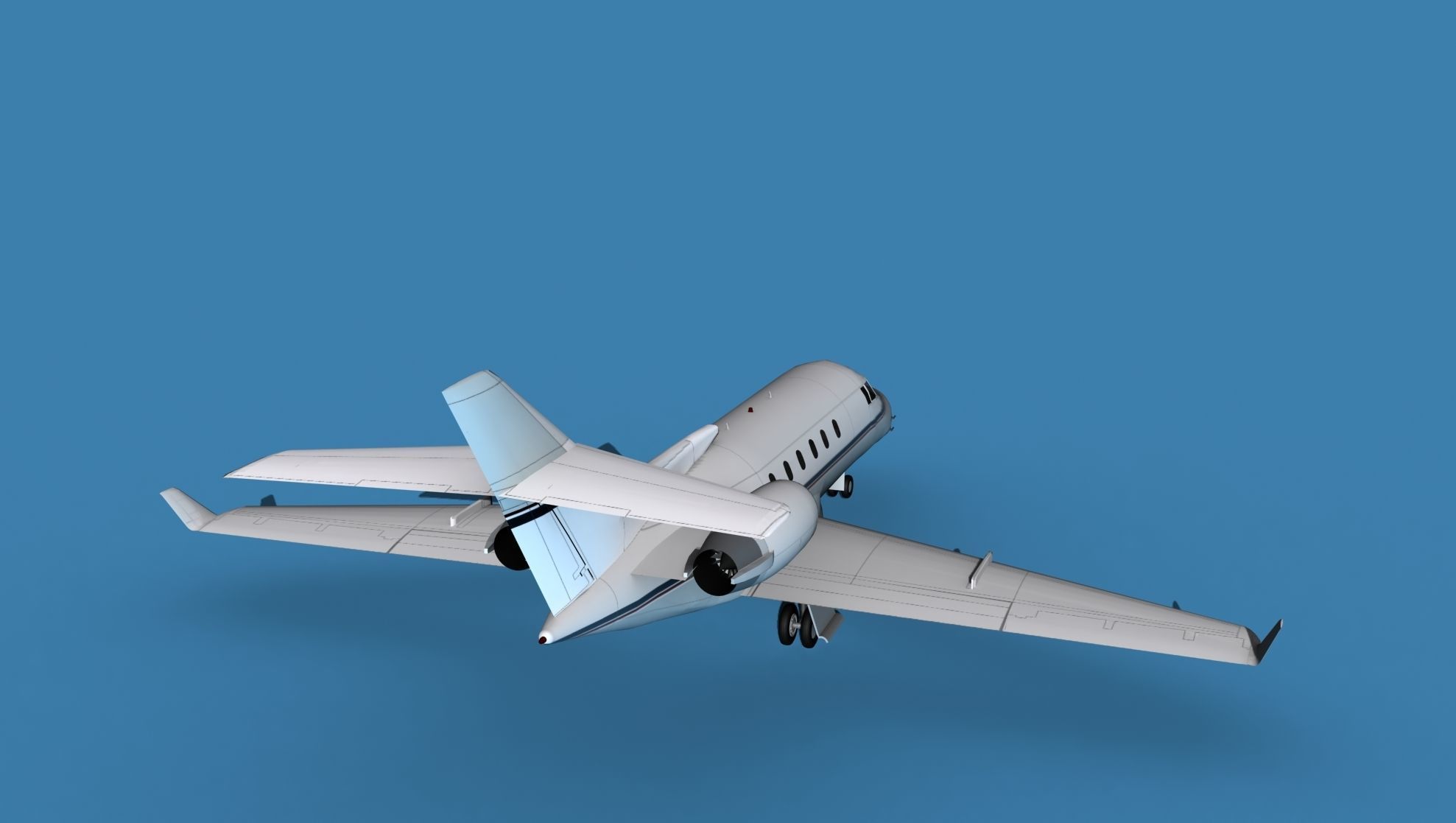 Hawker Siddley 800SR V05 3D model_6