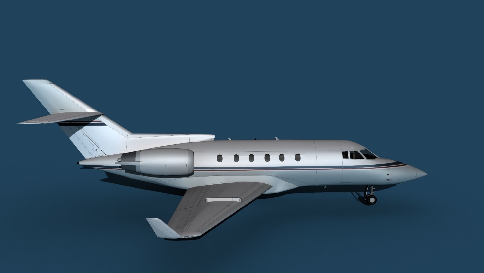 Hawker Siddley 800SR V05 3D model_4