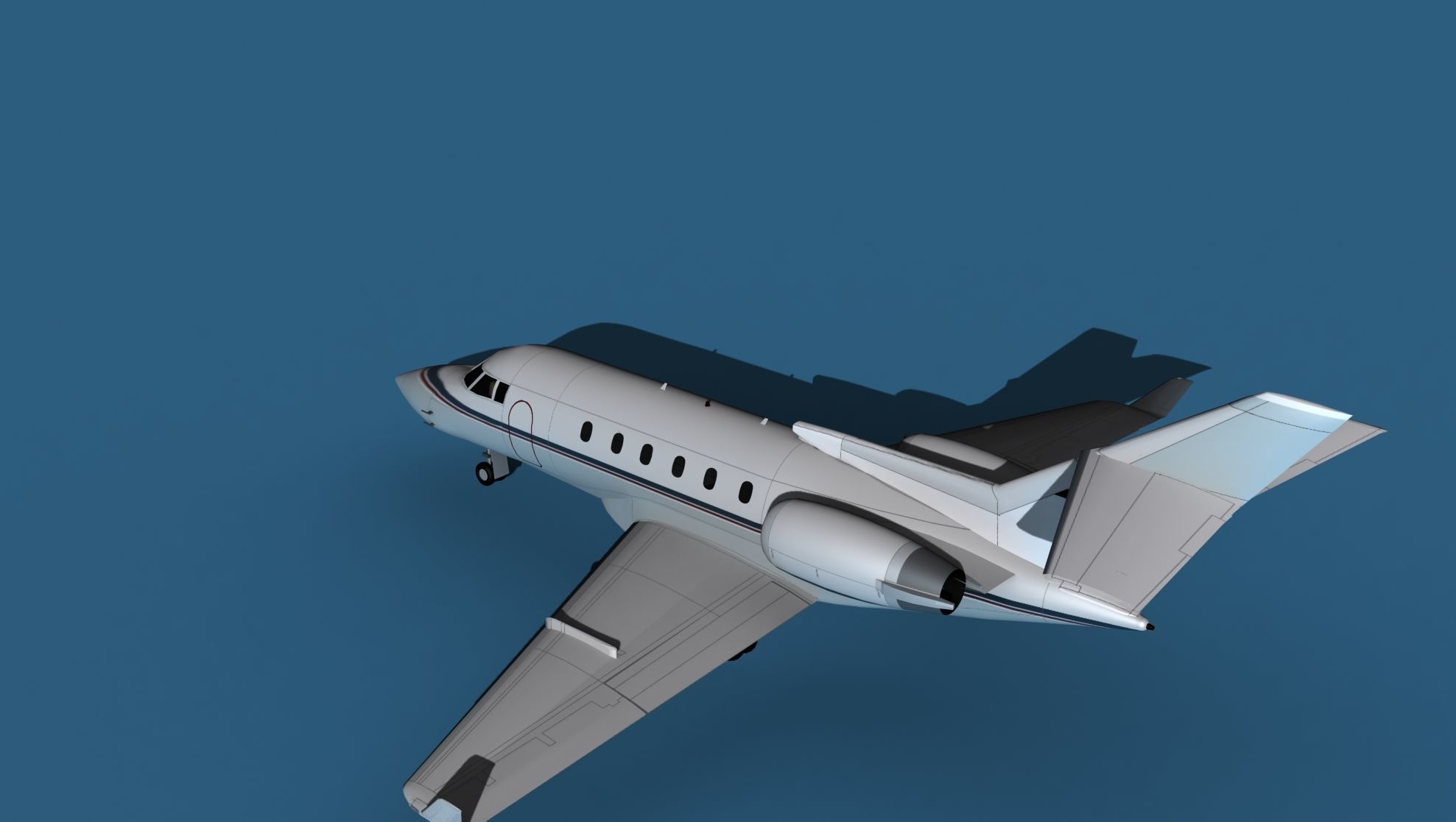 Hawker Siddley 800SR V05 3D model_8