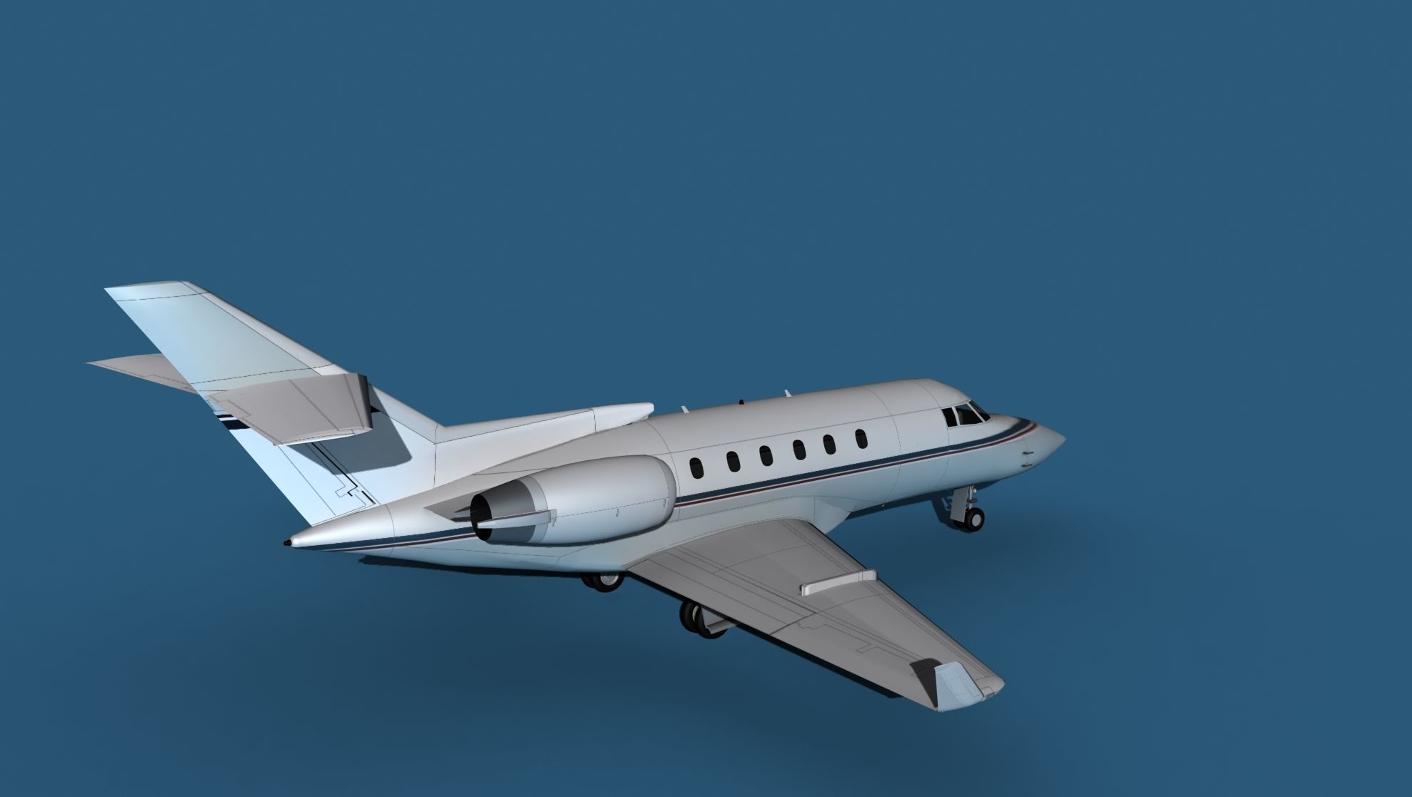 Hawker Siddley 800SR V05 3D model_5
