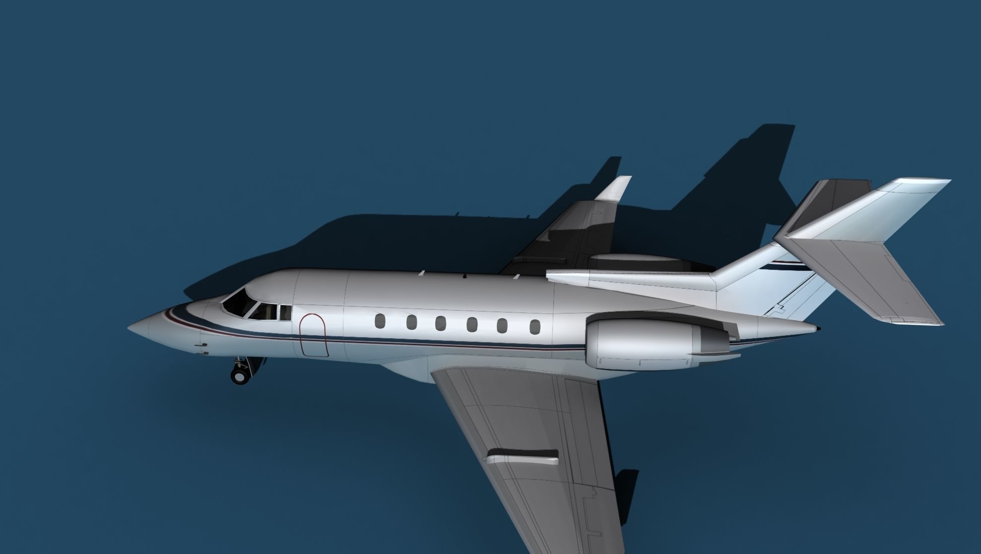 Hawker Siddley 800SR V05 3D model_9