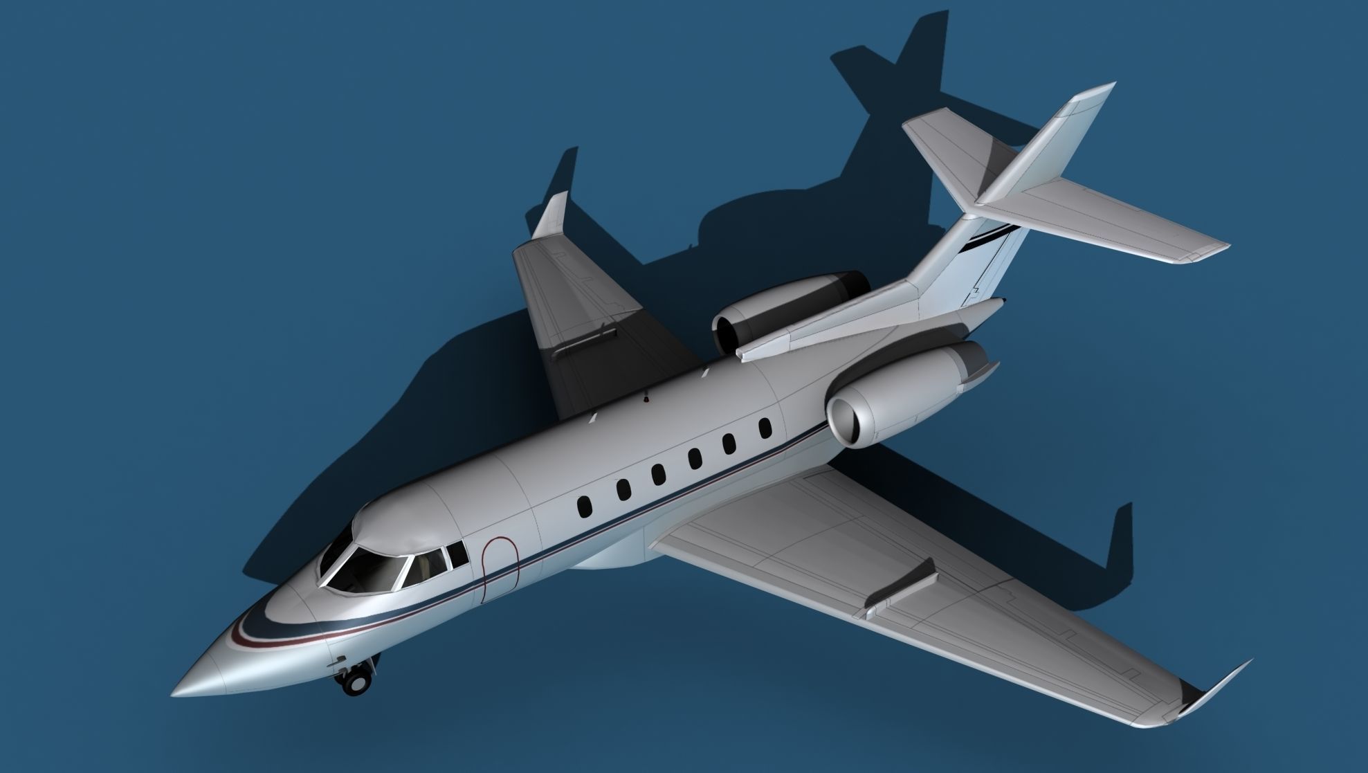 Hawker Siddley 800SR V05 3D model_10