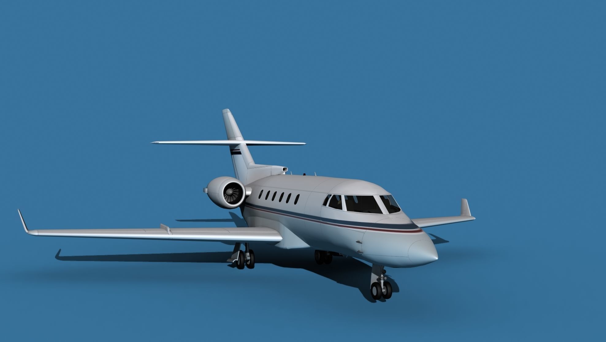 Hawker Siddley 800SR V05 3D model_2