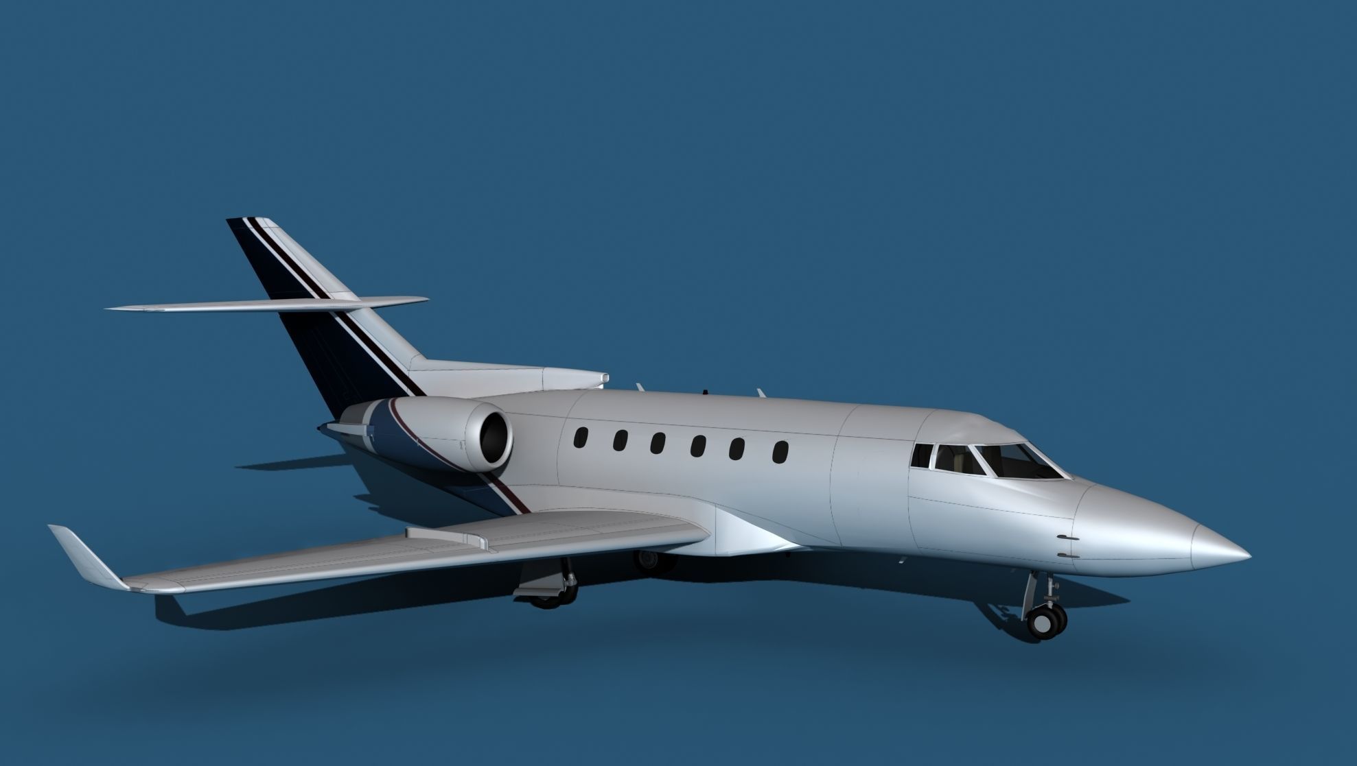 Hawker Siddley 800SR V08 3D model_3