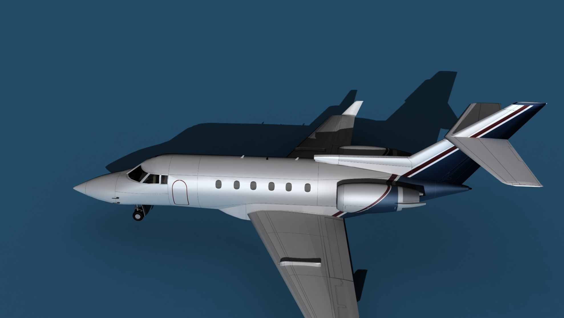Hawker Siddley 800SR V08 3D model_9