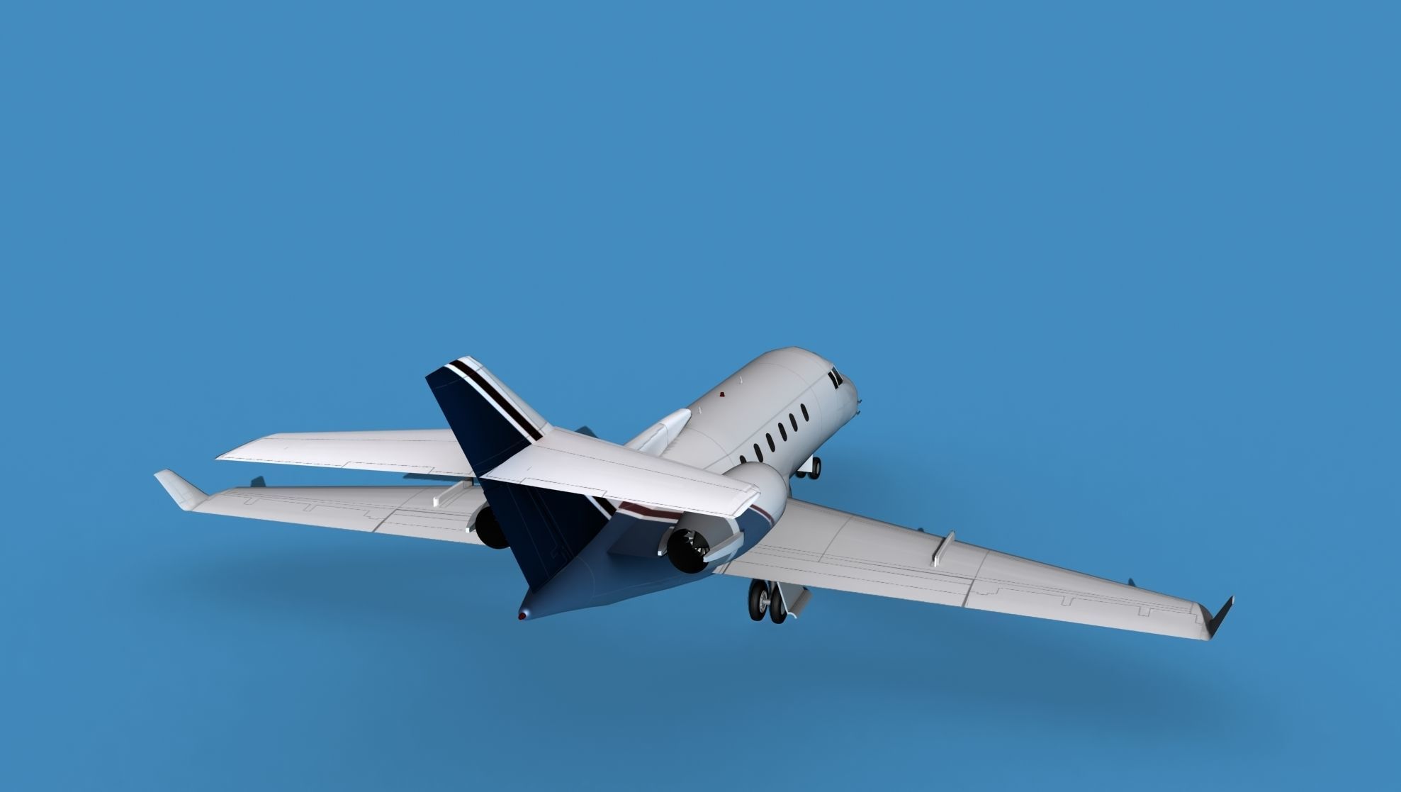 Hawker Siddley 800SR V08 3D model_6