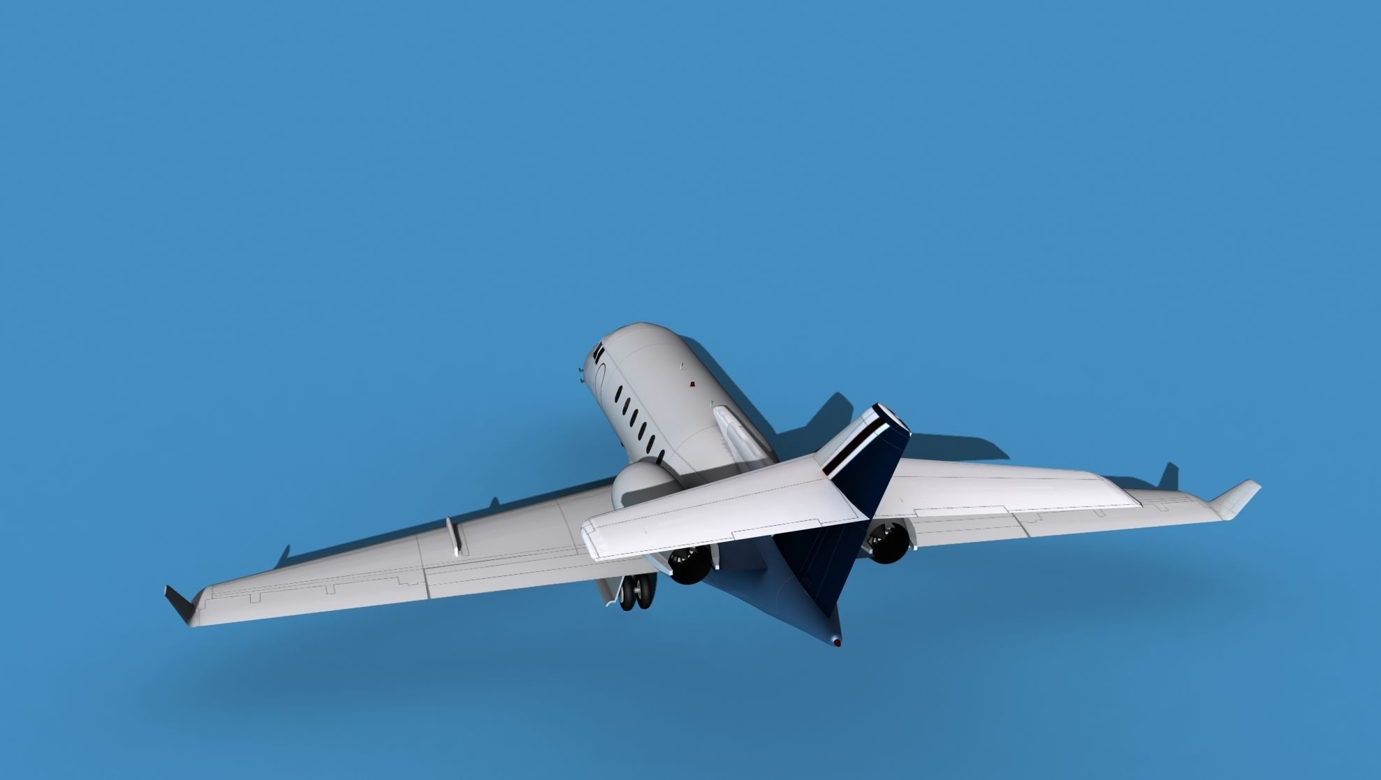 Hawker Siddley 800SR V08 3D model_7