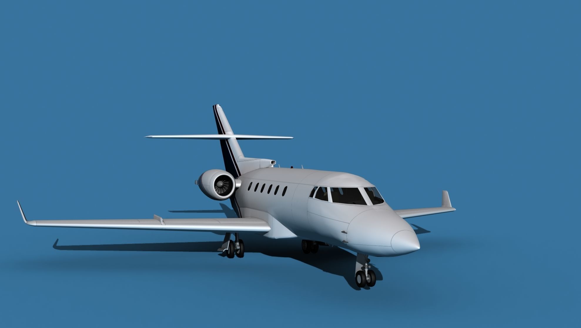 Hawker Siddley 800SR V08 3D model_2