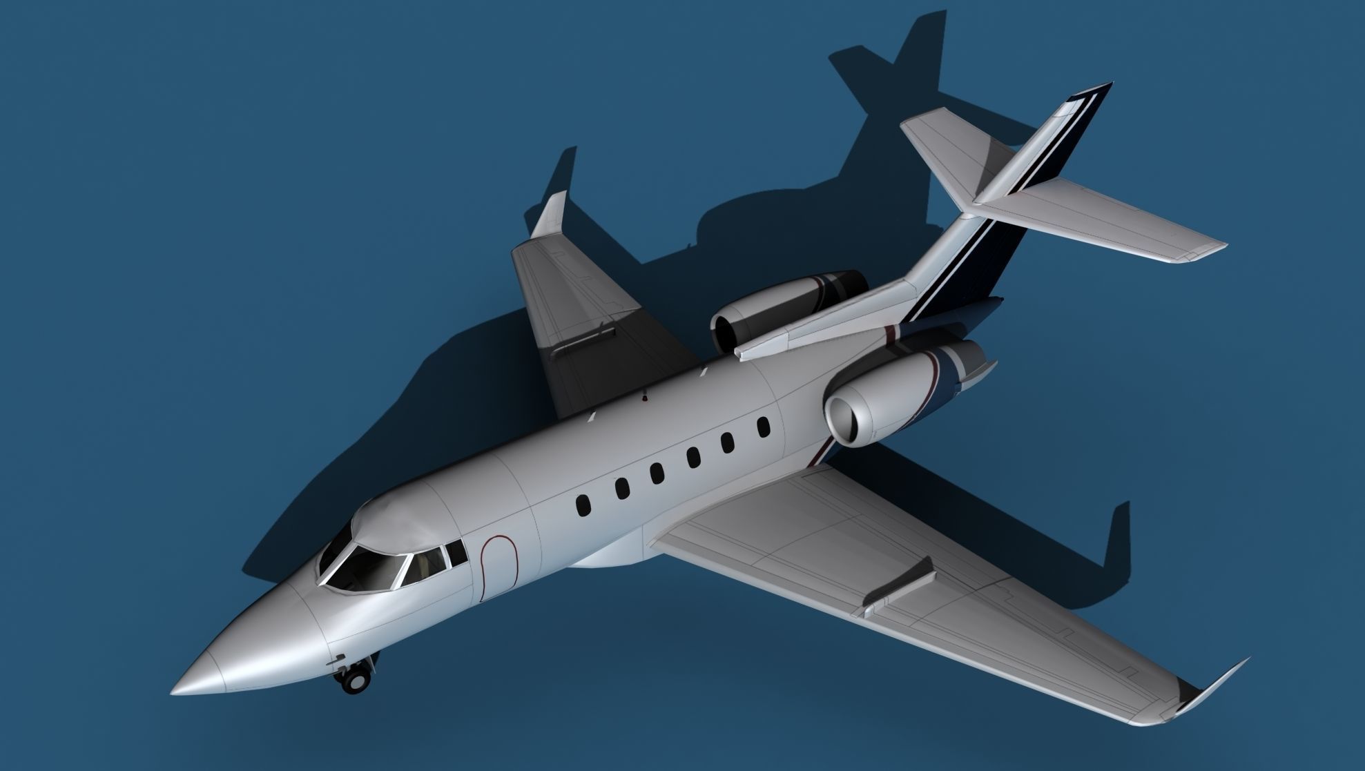 Hawker Siddley 800SR V08 3D model_10