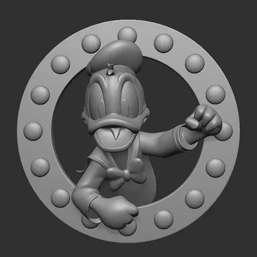 Donald Duck 3D print model_0