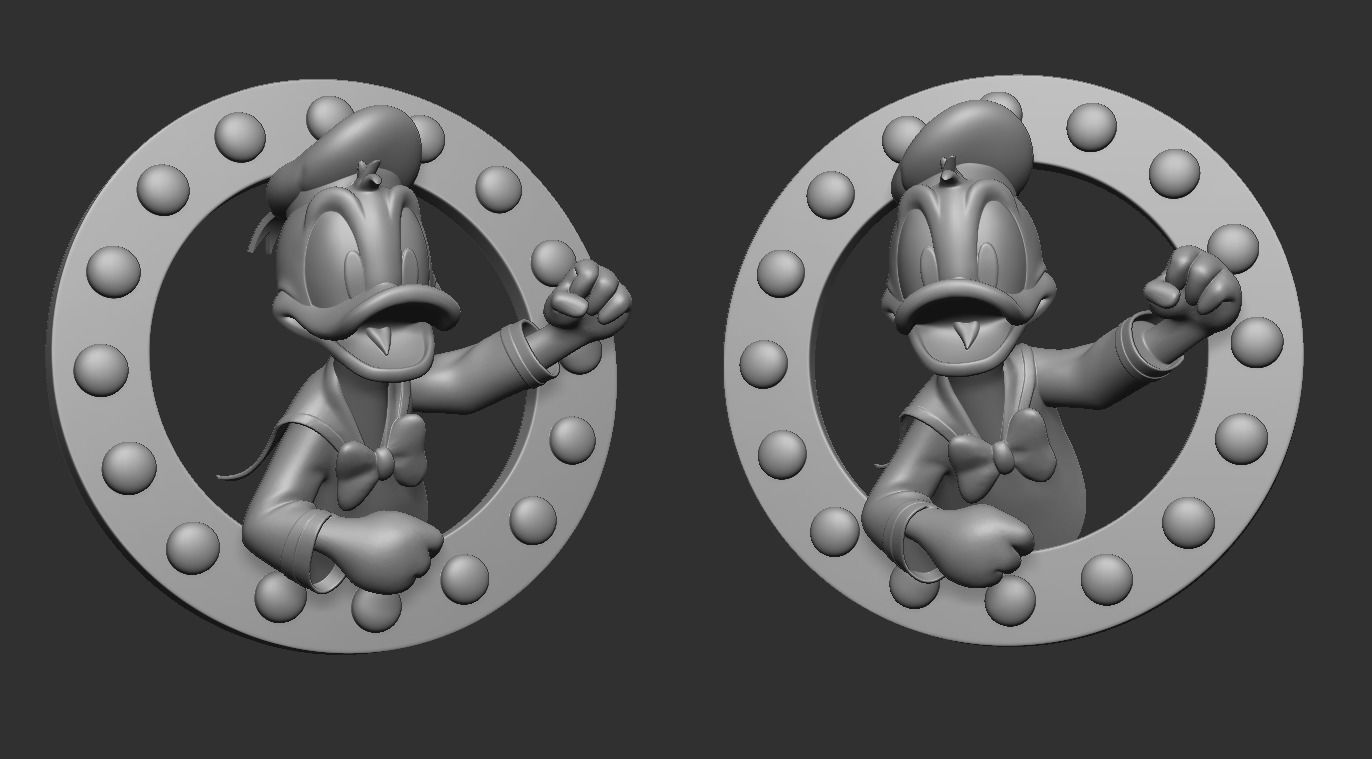 Donald Duck 3D print model_1