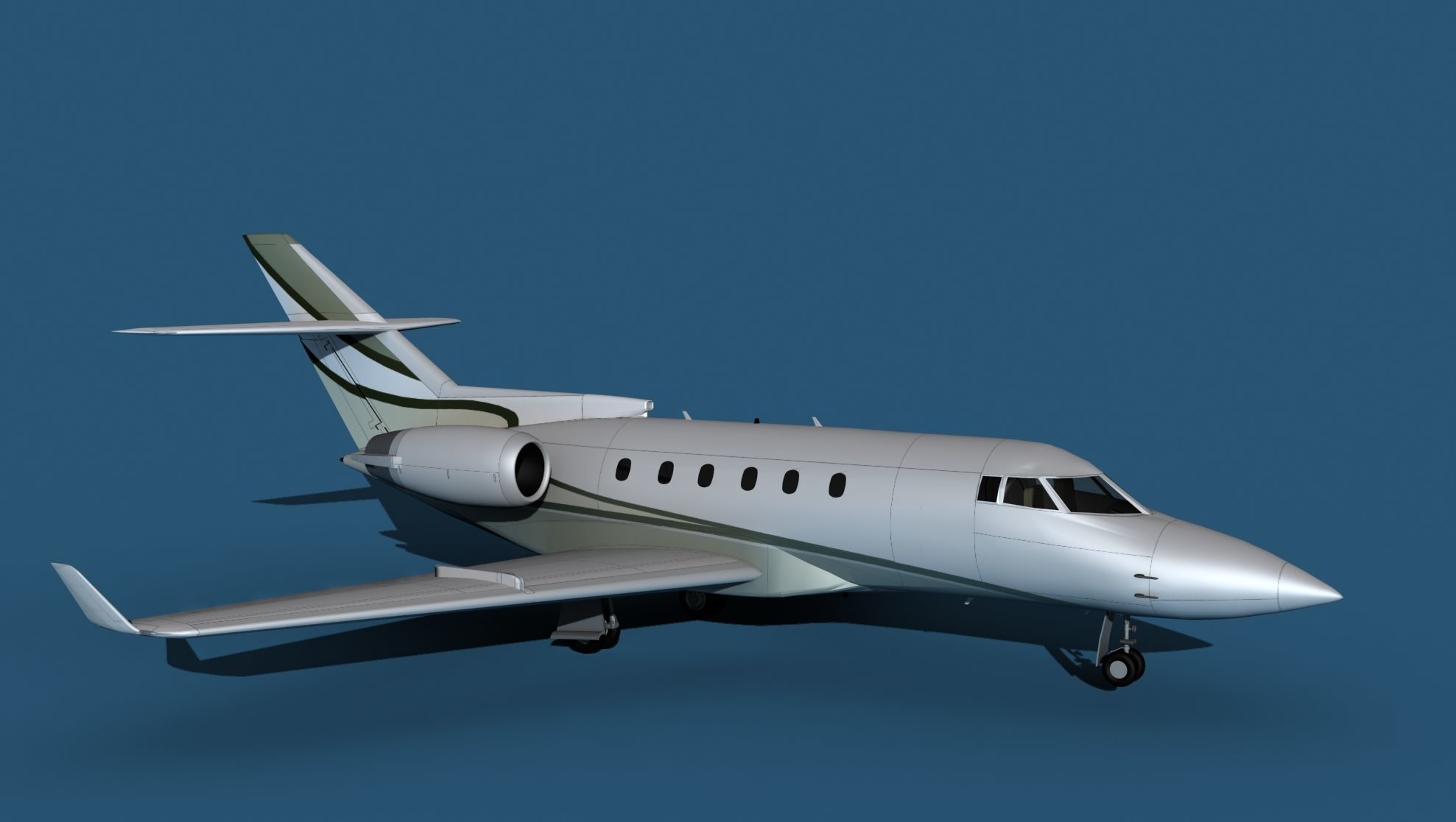 Hawker Siddley 800SR V10 3D model_3