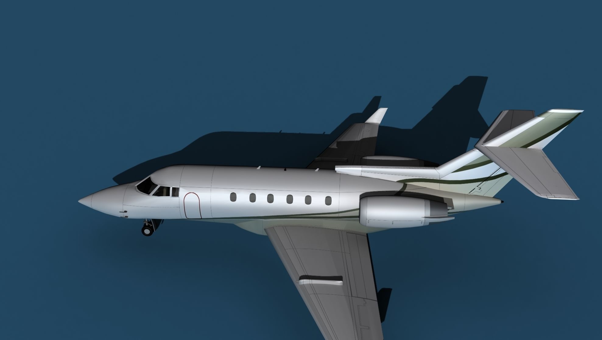 Hawker Siddley 800SR V10 3D model_9