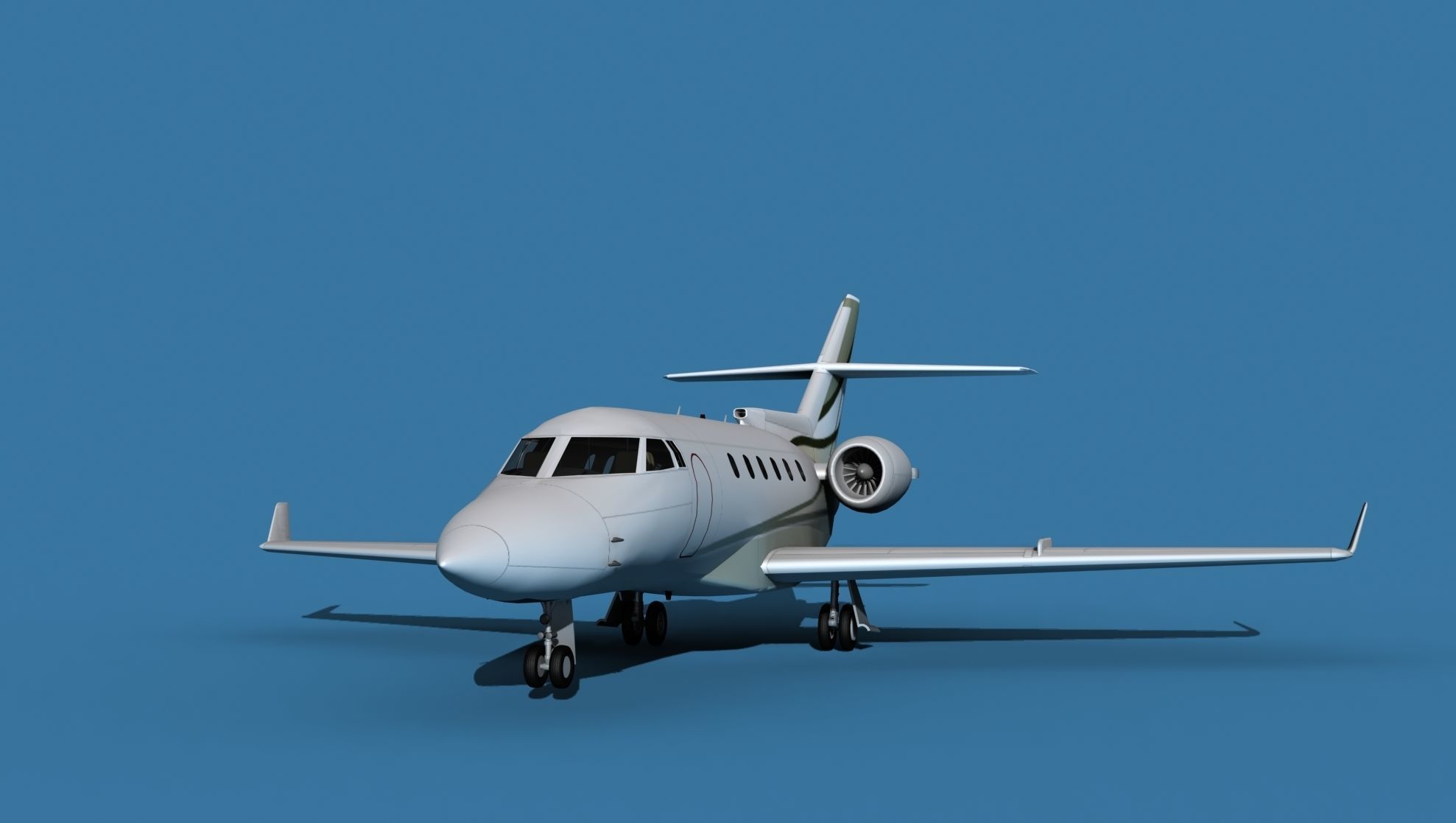 Hawker Siddley 800SR V10 3D model_1