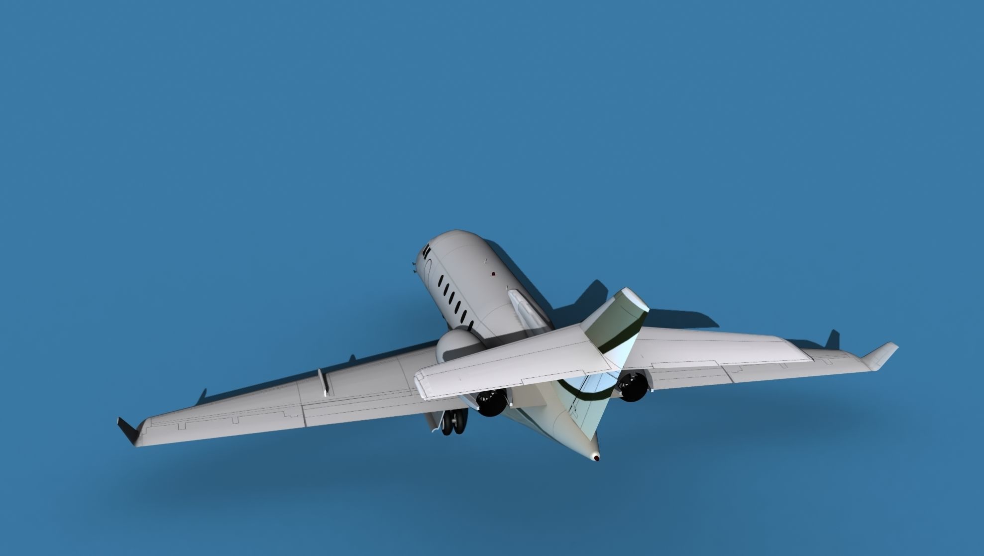 Hawker Siddley 800SR V10 3D model_7