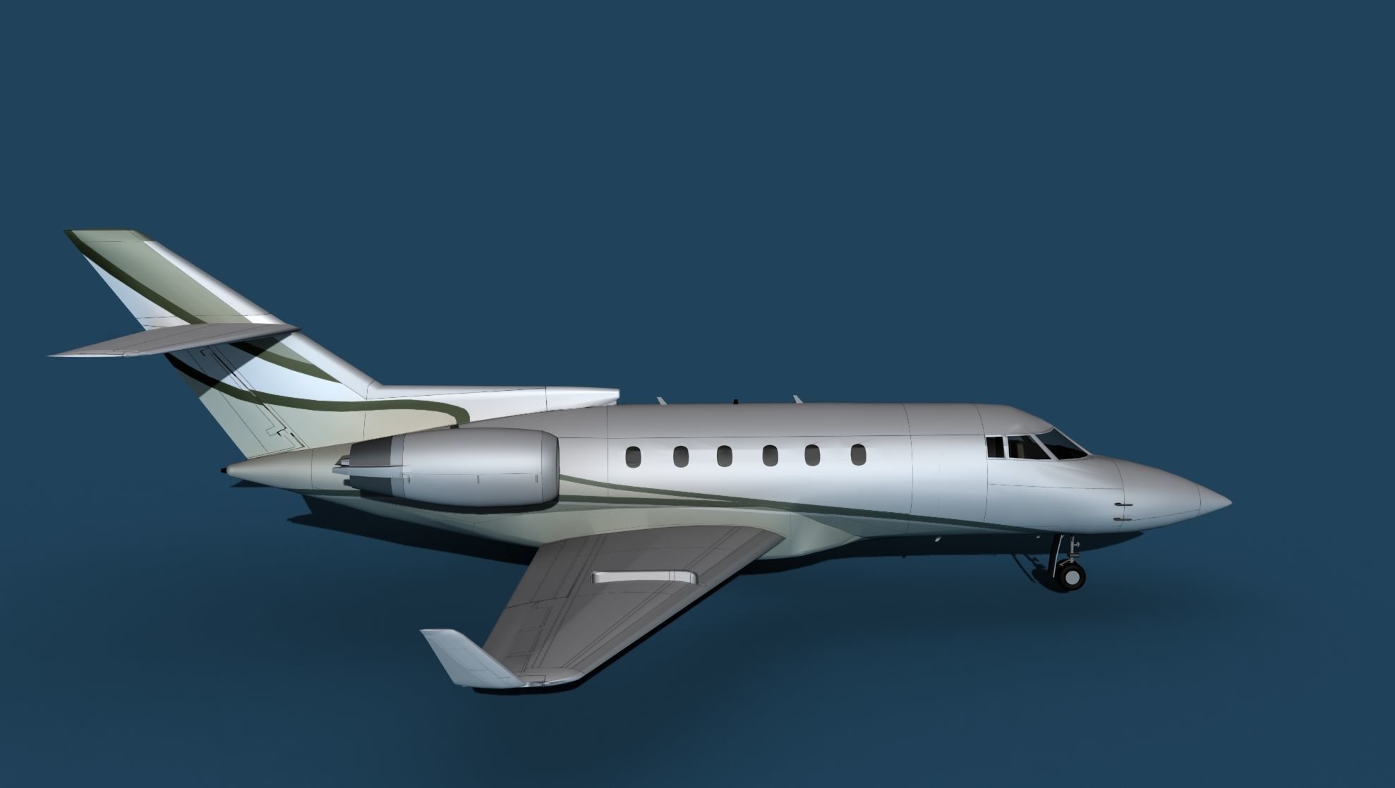 Hawker Siddley 800SR V10 3D model_4