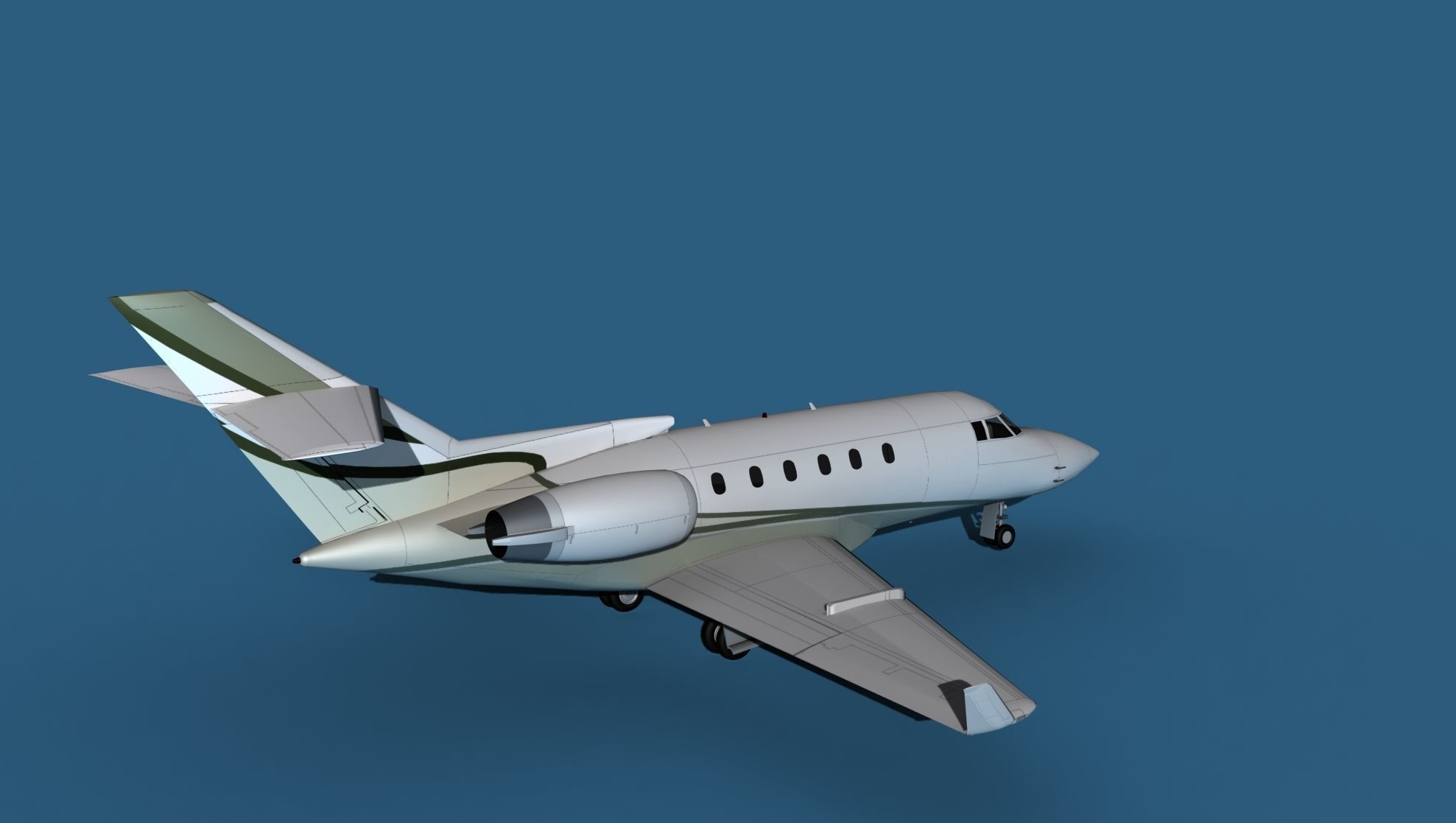 Hawker Siddley 800SR V10 3D model_5